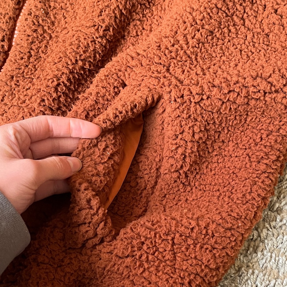 LA MIEL Rust Textured Jacket - Picture 4 of 4
